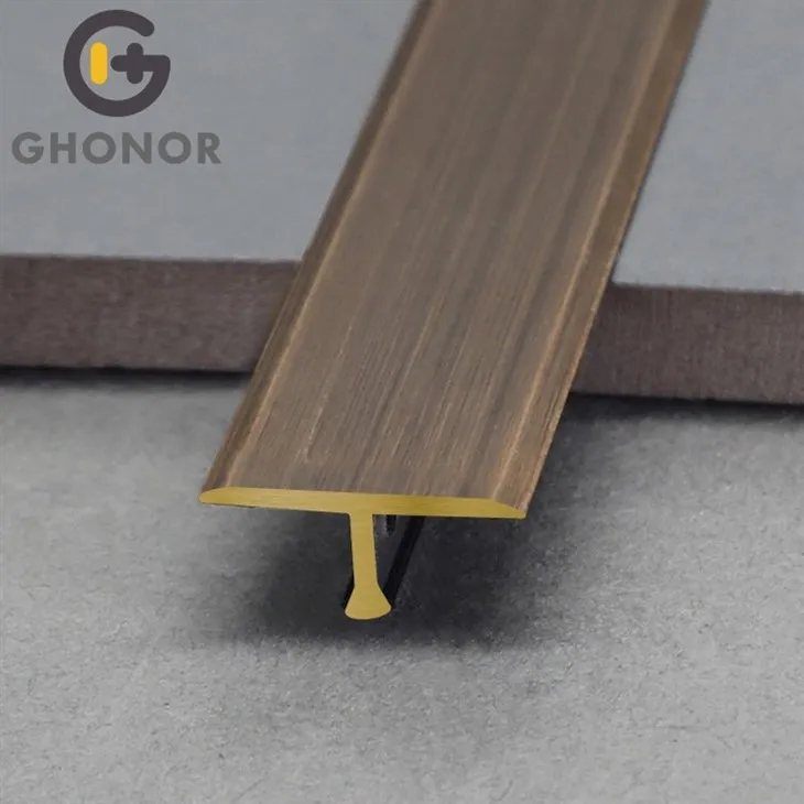 T molding brass tile trim